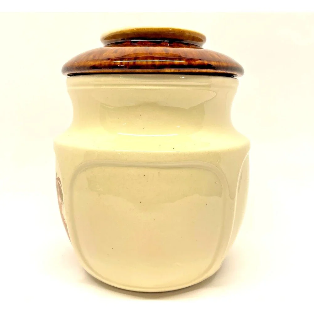 Vintage McCoy Pottery Fruit Festival Cookie Jar 1123 Pineapple-Strawberry-READ